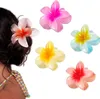 6 Packung Plumeria Acryl Haarspangen Hawaiianische Produktbild-Vorschau 1