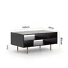 Rechteckige Couchtisch Nubia 100 x 60 mit Metallbeinen Produktbild-Vorschau 4