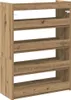 vidaXL Botník Artisan dub 60x25x81 cm Materiál na bázi Náhled obrázku produktu 6