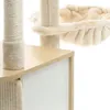 Dřevěné škrabadlo Fudajo v béžové barvě, výška 106 cm, Náhled obrázku produktu 6