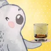 Mr. & Mrs. Panda Tumbler Glas Pinguin umarmen - Transparent Produktbild-Vorschau 2