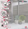KOTARBAU® Pflanzkübel Blumenkübel Beige Fiberclay Ecolite Produktbild-Vorschau 5