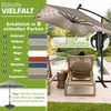 tillvex® Alu Sonnenschirm Rechteckig Ø 330 cm mit LED Solar Productafbeelding-voorbeeld 5
