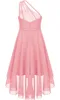 Elegantes Ein-Schulter Hochzeitskleid für Mädchen | Produktbild-Vorschau 3