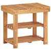 vidaXL Schuhregal 50×32×45 cm Massivholz Akazie Produktbild-Vorschau 5