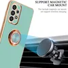 A phone case with a ring holder is shown attached to a car vent mount. Náhľad obrázku produktu
