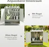COSTWAY Pflanztisch, Gartenschrank mit Arbeitsplatte, Produktbild-Vorschau 6