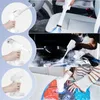 Collage of images showing a handheld vacuum cleaner being used in different scenarios: cleaning car interior, steaming surfaces, and vacuum sealing a bag. Produktbild-Vorschau