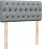 vidaXL Boxspringbett mit Matratze Hellgrau 90x200 cm Stoff Produktbild-Vorschau 7