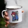 Just A Girl Who Loves Anime And K-Pop Emaille Tasse Otaku Produktbild-Vorschau 4