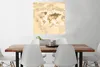MuchoWow® Poster Weltkarte - Vintage - Zeitungsdruck 75x75 Produktbild-Vorschau 2