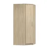 A corner wardrobe with two doors and a handle on the right door, shown against a white background. Voir les images du produit