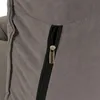 Close-up of a zipper on a dark gray fabric product. Produktbild-Vorschau