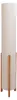 Stehlampe Wohnzimmer Retro Stehleuchte Textilschirm Beige Produktbild-Vorschau 3