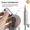 TRMLBE Gartenfackeln für Draußen Öl 6er Set Ölfackel Produktbild-Vorschau 5