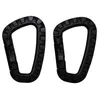 MFH Karabiner, Plastik, schwarz, D 7 mm x 8,5 cm, 2er Pack Produktbild-Vorschau 1