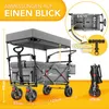 TRESKO® Skladací ručný vozík so sivou strechou, chladiacim Náhľad obrázku produktu 8