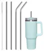 Set di 4 cannucce in acciaio inox 304 con spazzola di Anteprima dell’immagine prodotto 1