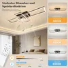 ZMH Stropní ventilátor s LED světlem 94cm 6rychlostní Náhled obrázku produktu 2