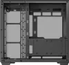 The image shows the interior of a computer tower case, viewed from the back. Produktbild-Vorschau