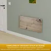 Stół naścienny składany Blat biurka 80x40 cm z dębu Podgląd zdjęcia produktu 3