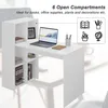 EUGAD Schreibtisch mit Regal links/rechts montierbar, PC Produktbild-Vorschau 6
