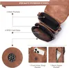 MUIIKOLA Handytasche Umhängetasche RFID Damen Leder Z-brown Produktbild-Vorschau 6
