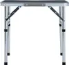 vidaXL Klappbarer Campingtisch Grau Aluminium 60x45 cm Produktbild-Vorschau 1