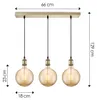 Home Sweet Home Hängeleuchte vintage Globe LED 3L G18- Produktbild-Vorschau 5