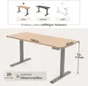 riess-ambiente Höhenverstellbarer Schreibtisch OAK DESK 140 Produktbild-Vorschau 2