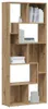 vidaXL Artisan dubová knihovna 67 x 24 x 161 cm materiál na Náhled obrázku produktu 3