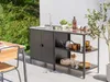 BELIANI Outdoor-Küche Schwarz Stahl 2er Set mit Spüle Produktbild-Vorschau 2