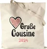 Große Cousine 2024 Stoffbeutel Jutebeutel Canvas Love Produktbild-Vorschau 1