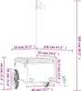 vidaXL Fahrradanhänger Schwarz und Gelb 30 kg Eisen Produktbild-Vorschau 8
