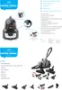 A product advertisement for a vacuum cleaner, showing the product and its accessories, along with feature descriptions. Produktbild-Vorschau
