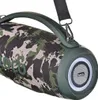 A close-up view of a portable speaker with a camouflage pattern and a green handle. Náhľad obrázku produktu