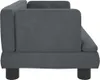 vidaXL Pelíšek pro psy tmavě šedý 60x40x30 cm Velvet Náhled obrázku produktu 4