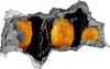 Selbstklebender Loch-3D-Aufkleber 95x73 cm Orangen und Produktbild-Vorschau 1