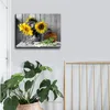 Visario Leinwandbild Sonnenblumen Früchte 80x60 cm – Bild Produktbild-Vorschau 2