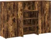 Empfangstheke Räuchereiche 155x50x103,5 cm Holzwerkstoff Produktbild-Vorschau 1