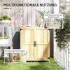 Outsunny Gartenschrank Holz, Geräteschuppen wetterfest Produktbild-Vorschau 4