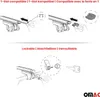 Diagrams showing how to install and lock roof rack components. Anteprima dell’immagine prodotto