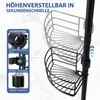 Teleskop-Duschregal ohne Bohren, Eckablagen mit Haken, Produktbild-Vorschau 6