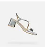 Geox Silberne Damensandalen New Eraklia 50 T01 39 Produktbild-Vorschau 1