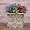 AltoBelli Blumentopf TRIESTE Viereckig mit Blumen Muster Produktbild-Vorschau 1