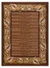 BCF Tapis Morad FELIKS cadre, feuilles classique - marron Voir les images du produit 2