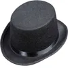 A black felt top hat for children is shown from a slightly elevated angle against a white background. Produktbild-Vorschau
