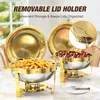 WARMOUNTS 4er Chafing Dish, 4,7L okrągły podgrzewacz Podgląd zdjęcia produktu 6