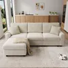 Merax Modernes Sofa 3-Sitzer, L-förmiges Ecksofa mit Produktbild-Vorschau 3