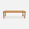 sweeek - Bank 2-3 Sitzer Akazie, helles Holz, 140cm - Produktbild-Vorschau 2